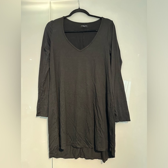 MICHAEL LAUREN 'Kyle' Core V-Neck Dress in Black - Picture 6 of 8